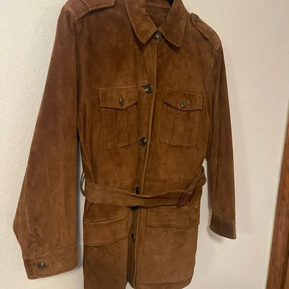 Ralph Lauren Brown Suede Safari Jacket - Picture 14 of 16